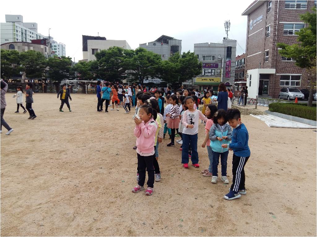 2018년 5월 16일 돌봄교실 지진대피 민방위 훈련